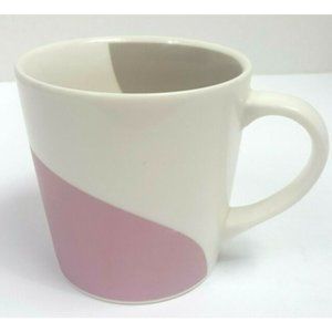 3/$28 Starbucks curve swirl pearl pink white gray 2005 mug cup